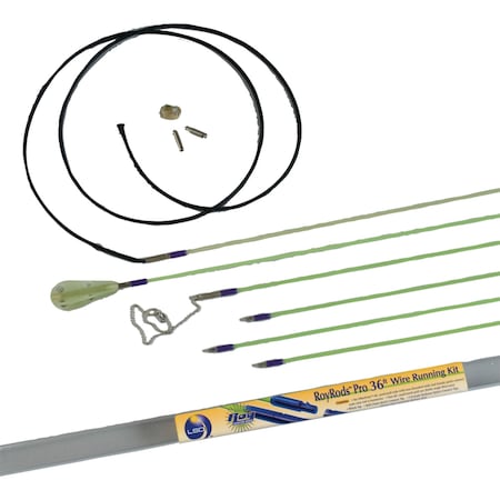 Labor Saving Devices RoyRods 36 ft. Signature Series Quick-Connect Wire Running Kit 81-700